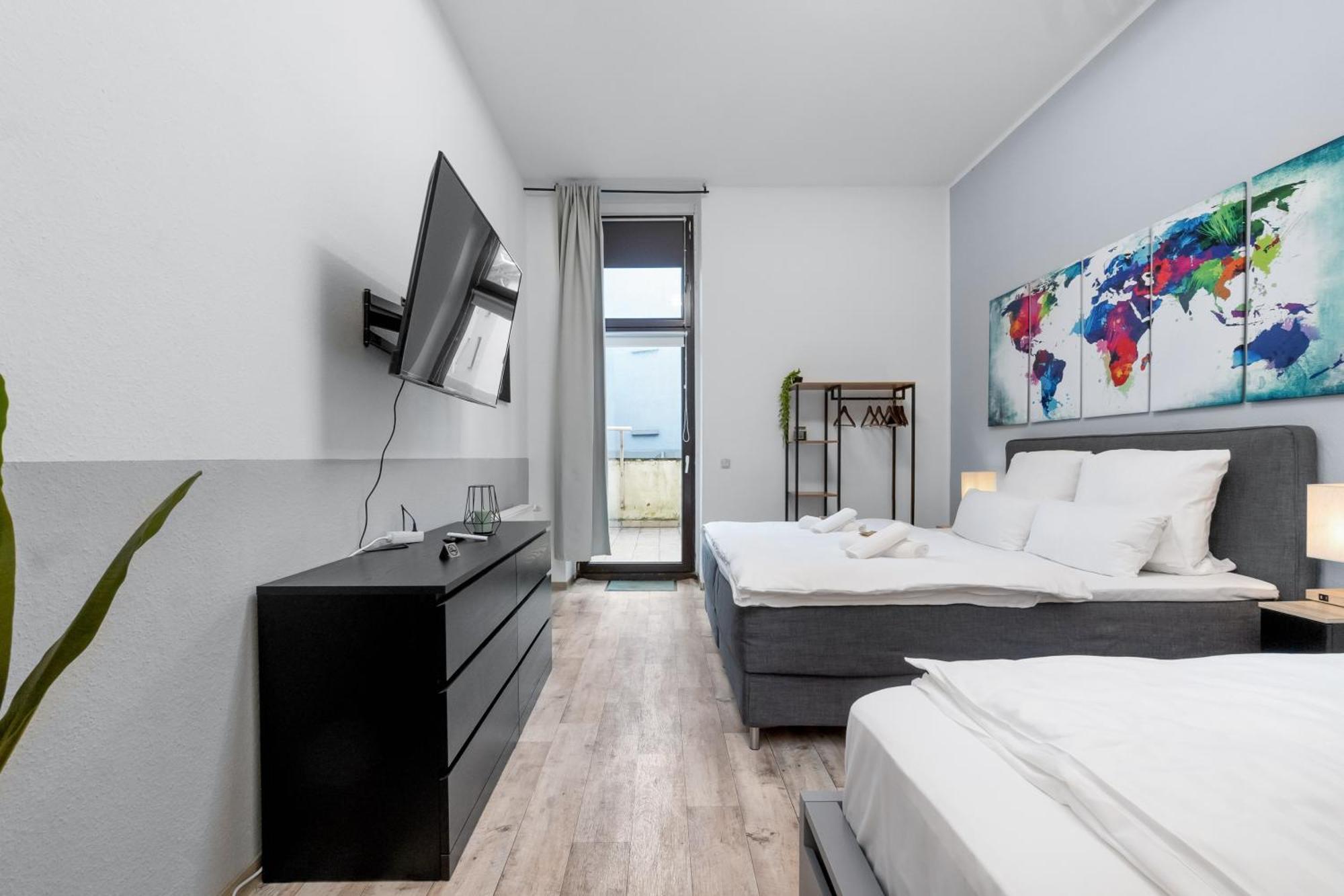 Tolles Design, Hochwertig, Vollausstattung, 3 Zimmer, Grosses Bad & Gaeste-Wc, Grosse Kueche, 3 X Smart Tv, 11 Min Zum Hbf Ντούισμπουργκ Εξωτερικό φωτογραφία