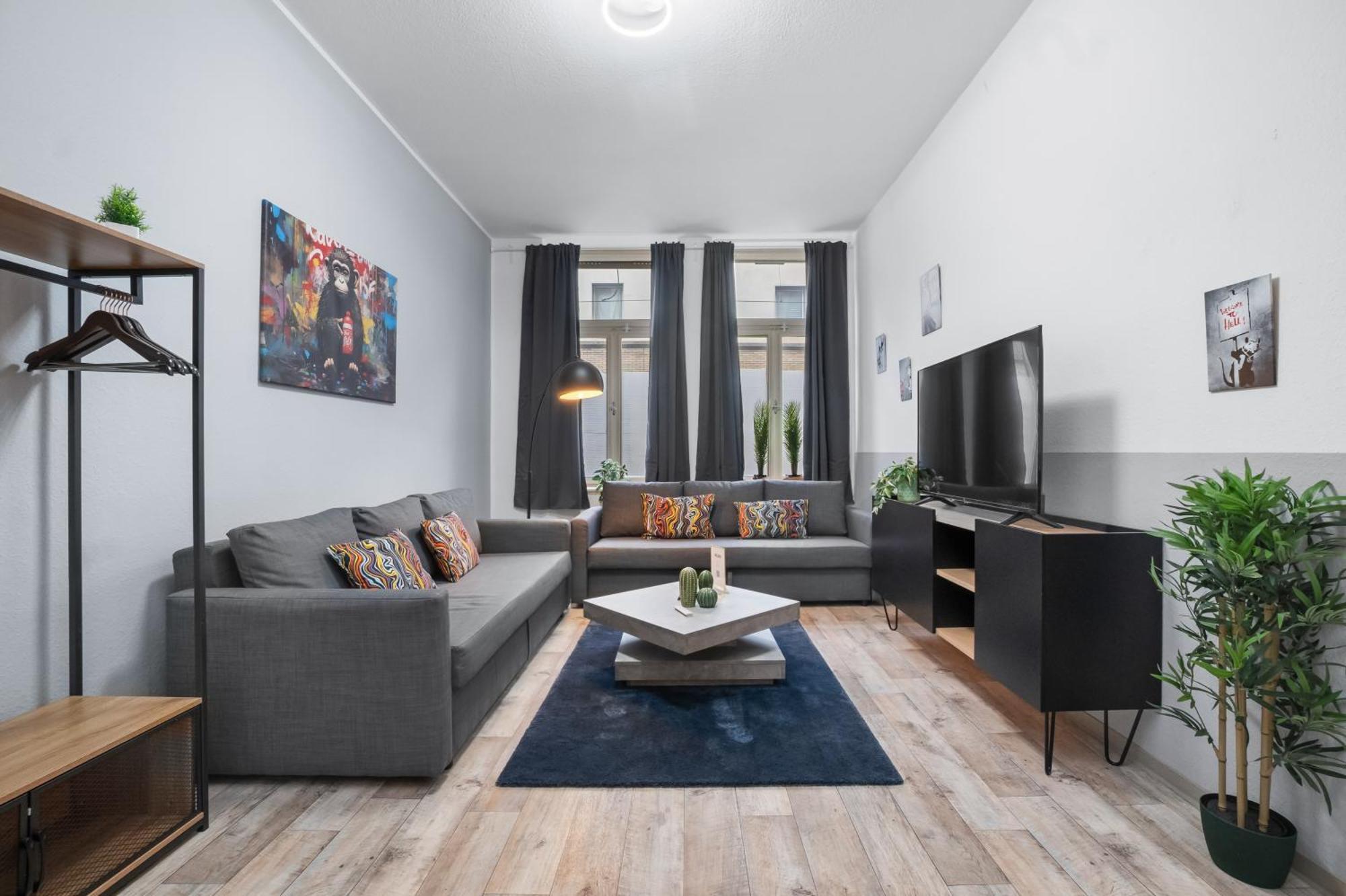 Tolles Design, Hochwertig, Vollausstattung, 3 Zimmer, Grosses Bad & Gaeste-Wc, Grosse Kueche, 3 X Smart Tv, 11 Min Zum Hbf Ντούισμπουργκ Εξωτερικό φωτογραφία